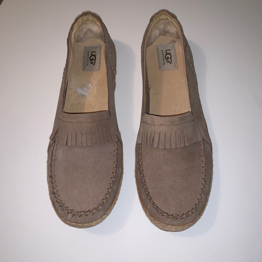 UGG Marrah Suede Leather Loafers Shoes Size 12